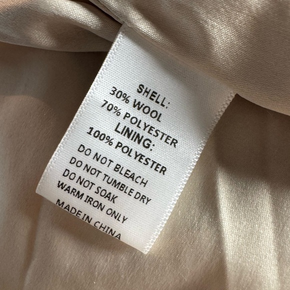 NWT Ivy City Woman's Coat Wool Blend Cream Size 2X - Picture 11 of 12